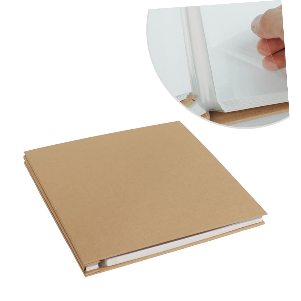 Cabilock 20hojas Álbum De Fotos Autoadhesivo De Papel Kraft Para Scrapbooking De San Valentín Aniversarios y Viajes Diseño