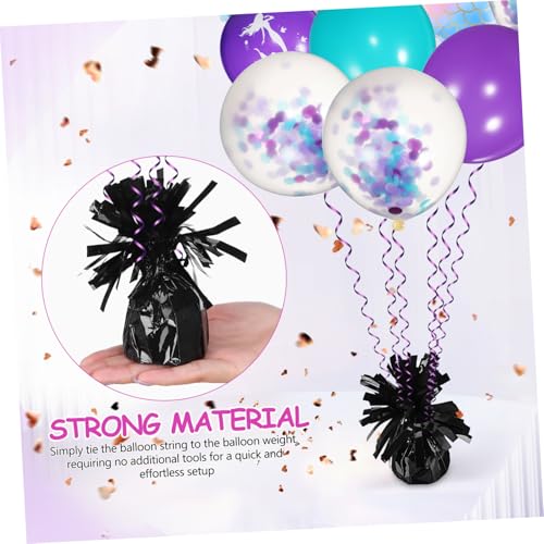 Poids pour ballons design unique lot de 8 lests noirs incassables compacts