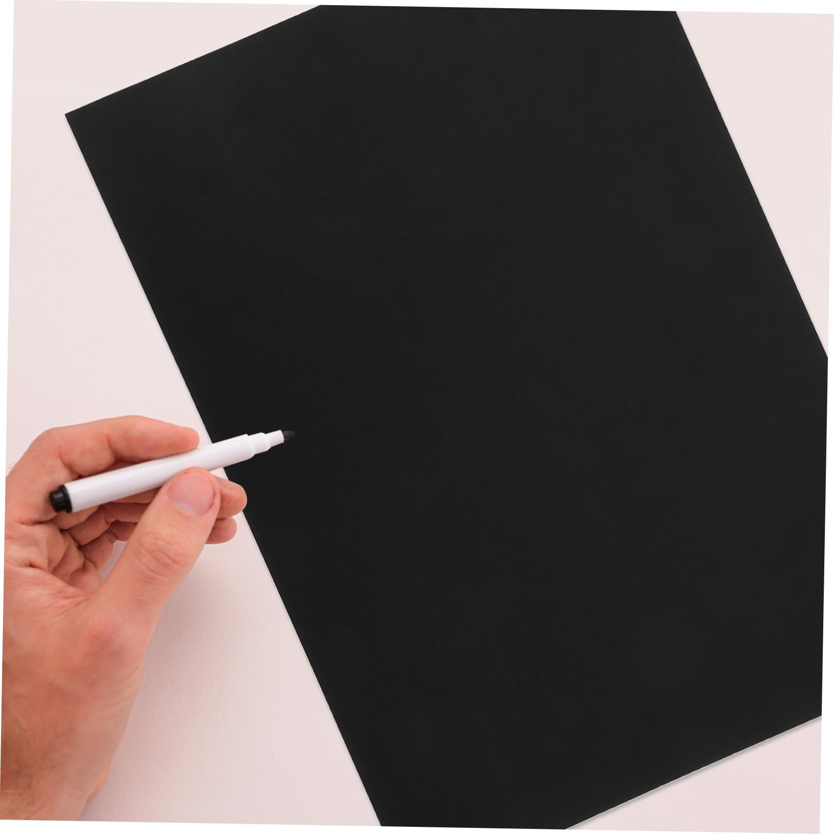 Papier à Dessin Noir 250g, 50 Feuilles pour Loisirs Créatifs