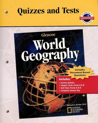Quizzes and Tests for Glencoe World Geography [Blackline Masters ...