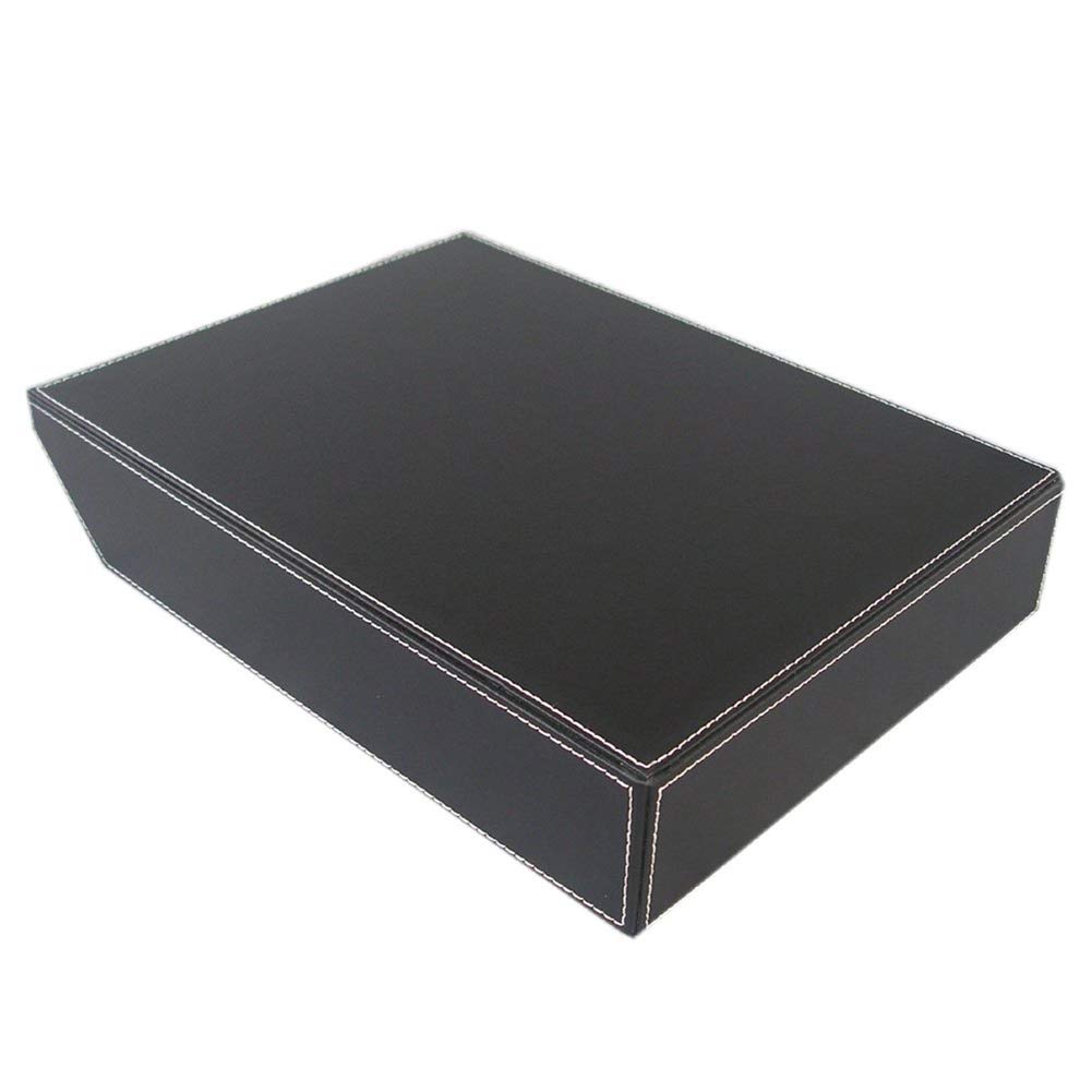 Portadocumenti In Legno E Cuoio A4 - Organizzatore Scrivania Per Riviste, Fogli E Giornali - Foto 6