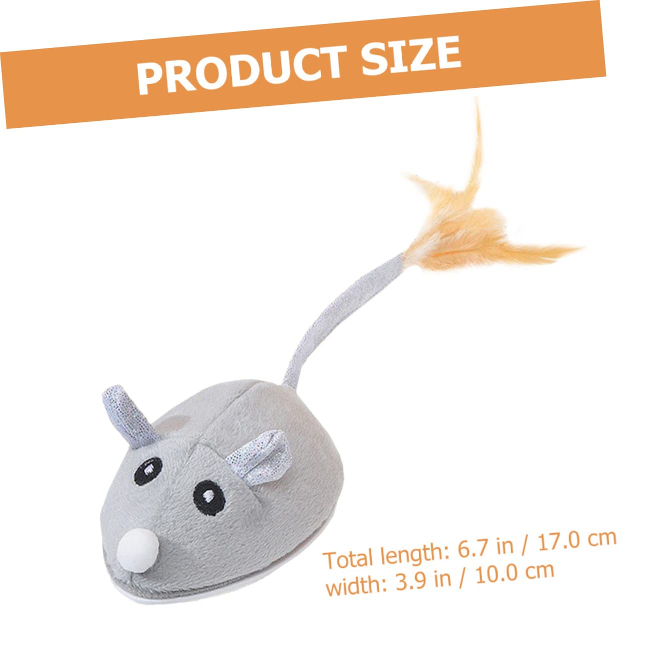 Happyyami 4piezas Ratón Eléctrico Interactivo para Gatos Juguete Motorizado Recargable Simula Movimiento Real para Estimular El Instinto De Caza De Tus Felinos