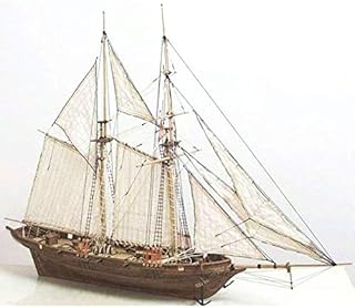 Hengqiyuan Wooden Sailing Boat Kit, Wooden Boat Model Kits for Adults To Build Wooden Boat Model Kits Tools Home DIY Model Decoration Boat Gifts,A,40x15x30cm