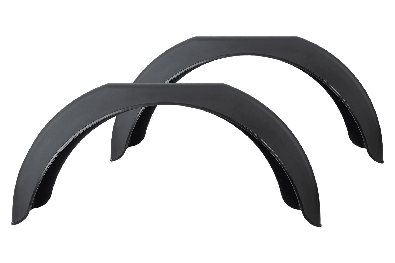 DOMAR Juego de Dos Guardabarros Simples para Remolque 14 y 15 Pulgadas Paso de Rueda Plano plástico 790 x 220 mm Cubierta antibarro Accesorios carrocería vehículos Ligeros