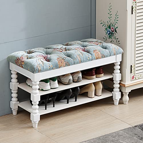 Banc de rangement ottoman compact : gagnez de la place dans votre couloir