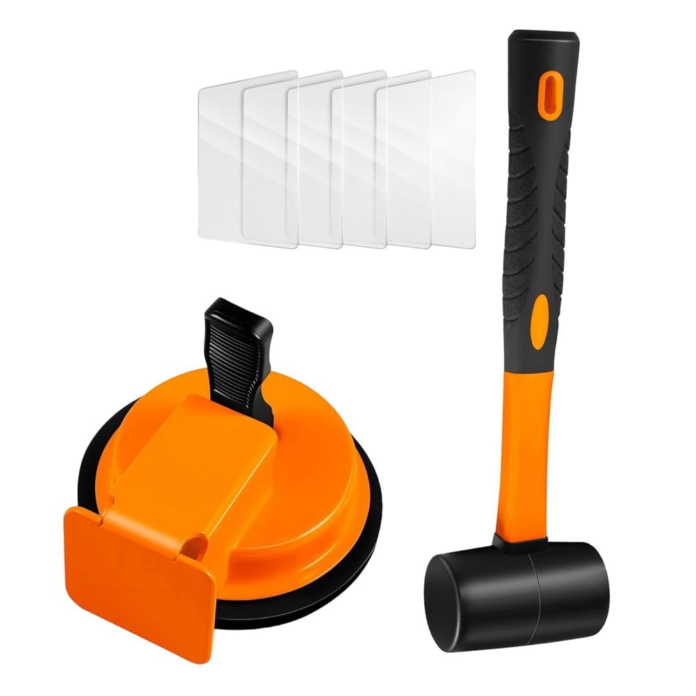 Jnchdghwa As Shown For Wood Floor Repair Tool With 5 Transparent Patches, Suction Cup, And Repair Hammer For Laminate Floors