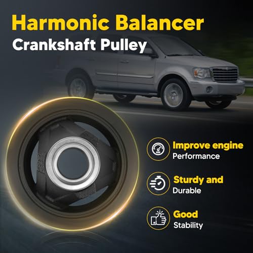 594-359 Engine Harmonic Balancer Compatible with Dodge Durango 2004-2008, Ram 1500 Ram 2500 Ram 3500 2003-2008 & Chrysler Aspen 2007-2008, OHV V8 5.7L, Replace# 53021303AA by Fexhull - Image 3