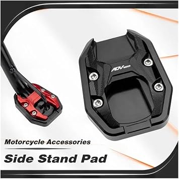 Side Stand Enlarge Motorcycle Modified Side Stand Support Extender Enlarger Pad Accessories For ADV160 ADV 160 2021-Present