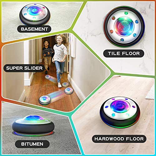 image for WisToyz Kids Toys Hover Soccer Ball Set Rechargeable Air Soccer, Indoo