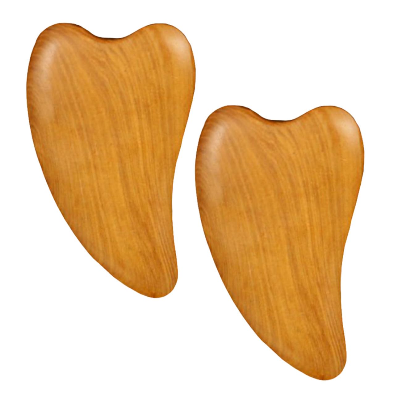Alipis Tablero de Gua Sha de Madera para Masaje Facial y Maderoterapia, 2 Piezas Redondas Fáciles de Sostener para Aliviar Tensión y Cuidado Facial en Viajes