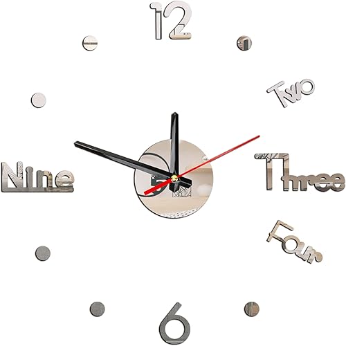 Miniatura 1 de Reloj de pared de 15 pulgadas para decoración de sala de estar, sin marco, reloj de pared grande para dormitorio, sala de estar, cocina, funciona