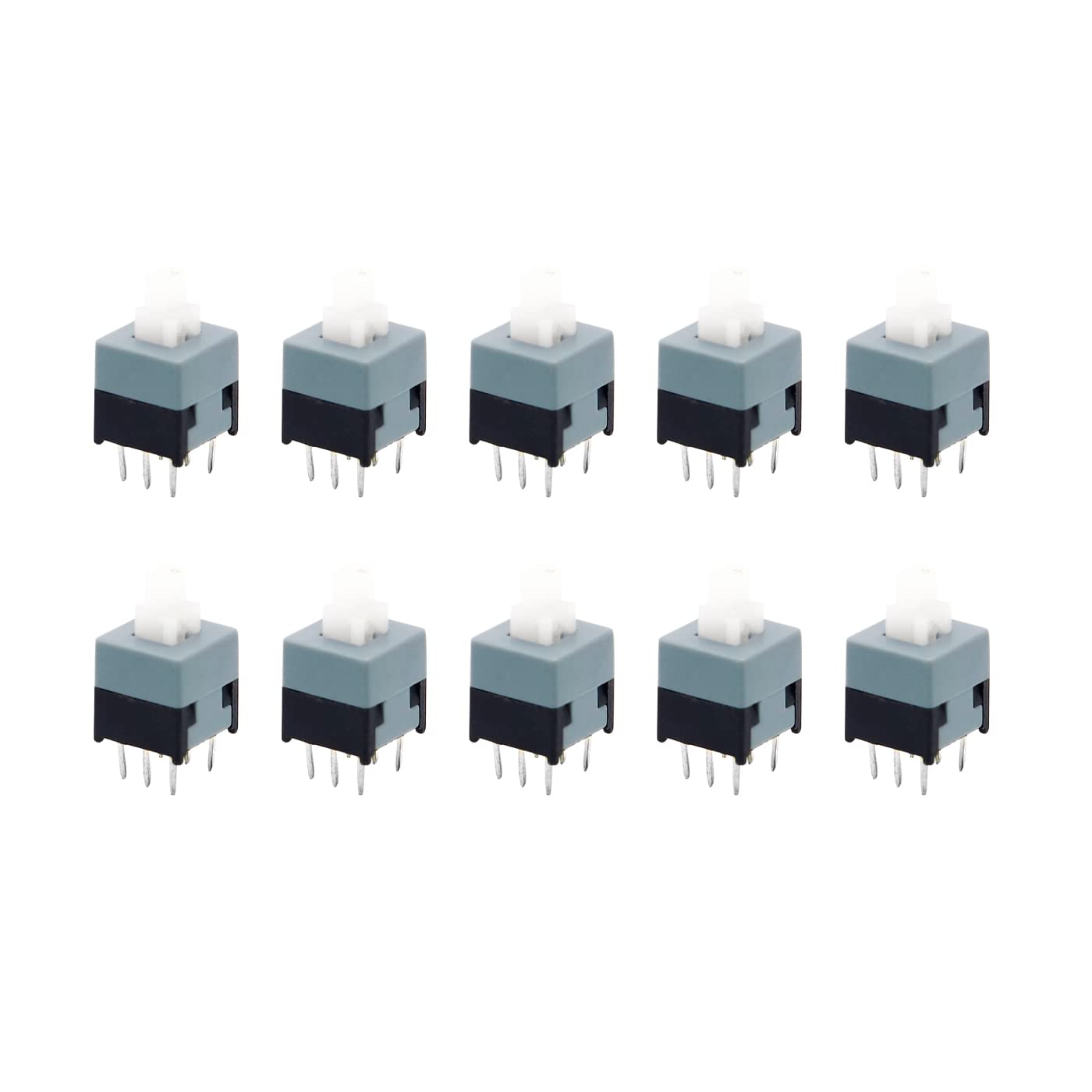 Electronic Spices Self-lock Latching Mini Push Button on/off 6 Pin Switches Pack of 20pcs (B0B9K15SJN) Amazon Price History, Amazon Price Tracker