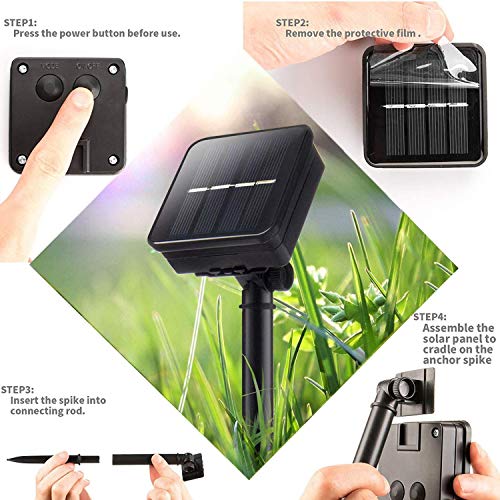 image for Afirst Solar String Lights Outdoor Waterproof Rope Light 8 Modes 100 L