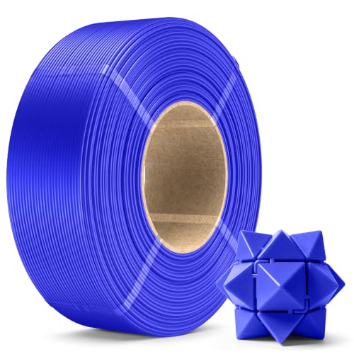 Image of SUNLU PLA+2.0 3D Printer Filament Refill 1.75mm, 1KG Klein Blue | High Toughness PLA+ Filament, No Spool Refill for Reusable Spools, Compatible with Bambu Lab 3D Printers, Klein Blue