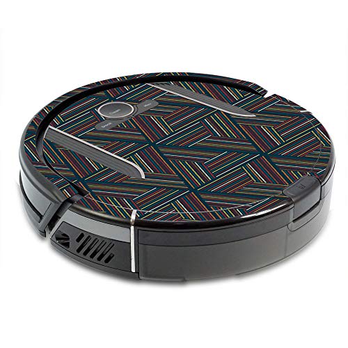 Image of MightySkins Skin Compatible with Shark Ion Robot R85 Vacuum Minimum Coverage - Triangle Stripes | Protective, Durable, and Unique Vinyl Decal wrap Cover | Easy to Apply, Remove | Made in The USA