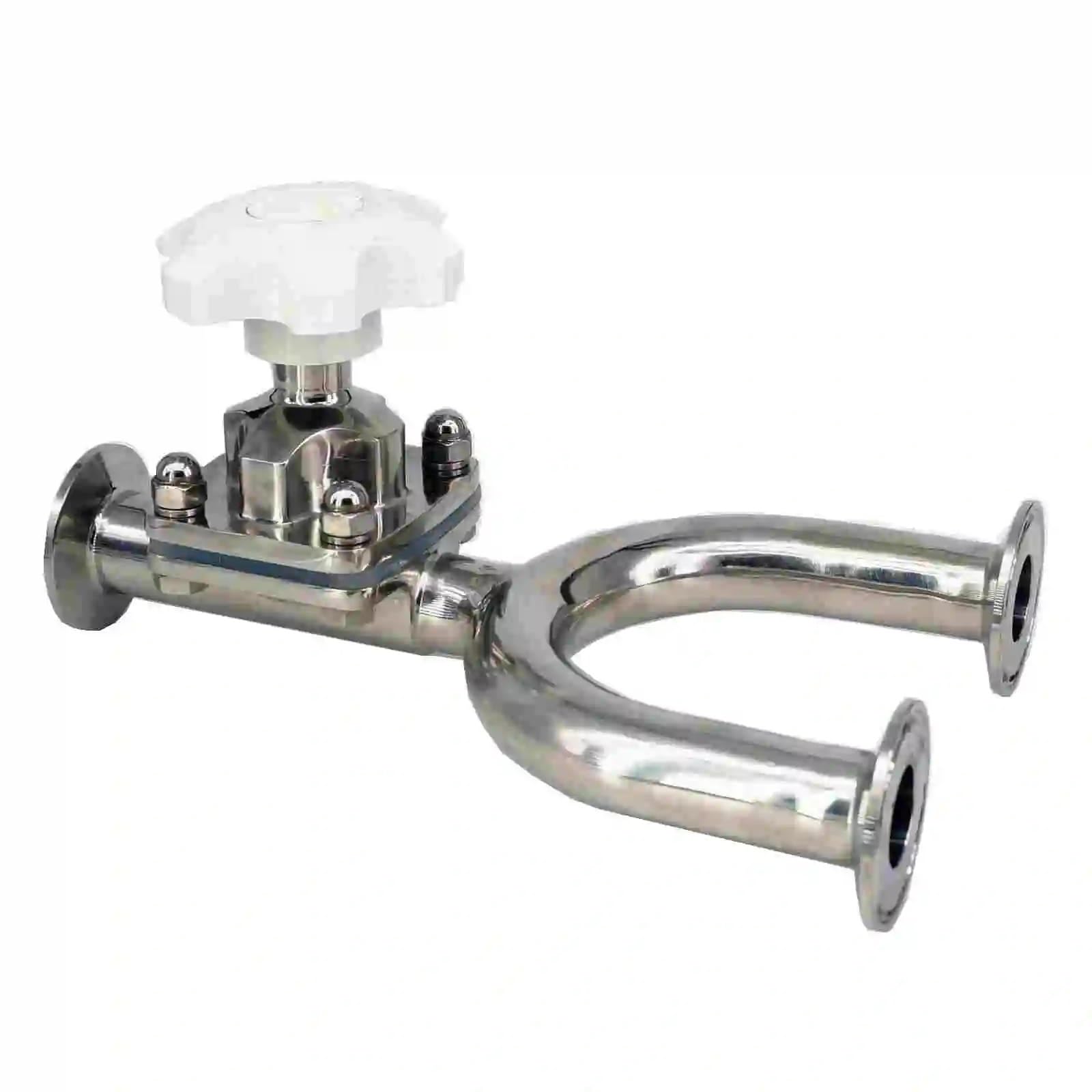 UWUKCJOKQ 1/2" 3/4" 1" 1.2" .5" 316 Stainless Steel Ferrule OD 25.4mm 50.5mm 64mm U-Type Diaphragm Valve, Color : 45mm(45mm,64mm (2 in. TC))