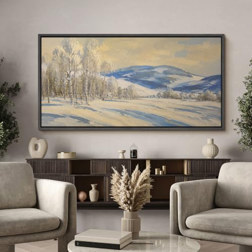 Image of MUDECOR Extra Large Framed Canvas Print Wall Art Birch Art for Living Room