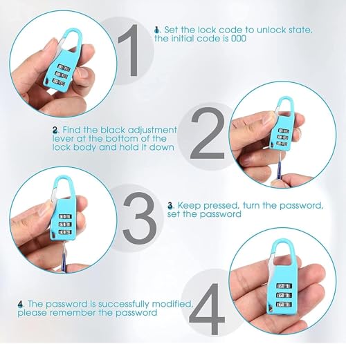 Image of 3 Digit Combination Luggage Lock