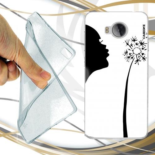 CASEONE Custodia Cover Case Soffio Fiore Bianca