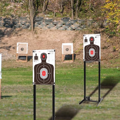 atflbox silhouette paper target for the range 23x35 inch target paper for indoor and outdoor use suitable for handguns pistols rifles airguns pellet gun bb guns