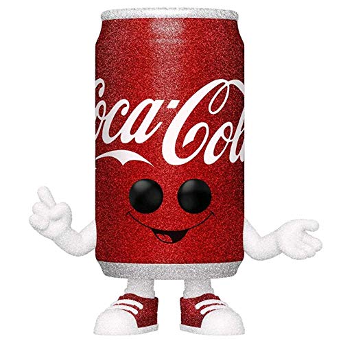 Pop Ad Icons Coca-Cola 3.75 Inch Action Figure - Coca-Cola Can Diamond Glitter #78, Red