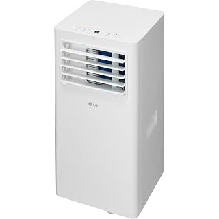 LG 5,100 BTU (DOE) / 9,000 BTU (ASHRAE) Portable Air Conditioner, Cools 150 Sq.Ft. (10' x 15' room size), Quiet Operation,LCD Remote, Window Installation Kit Included, 115V - Amazon product rated Grade A