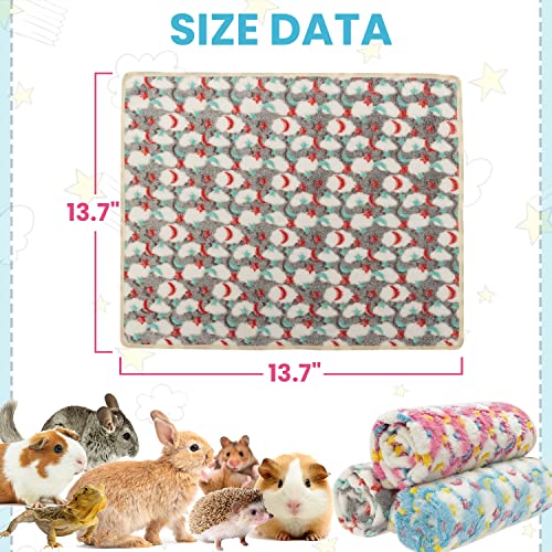 CUSOZWO Guinea Pig Bedding Mat - 3 Pack Waterproof Washable Rat Cage Liner Bedding Accessories Soft Fleece Blankets for Rat, Rabbit, Chinchilla, Hedgehog, Ferret, Hamster, Small Animals - Image 2