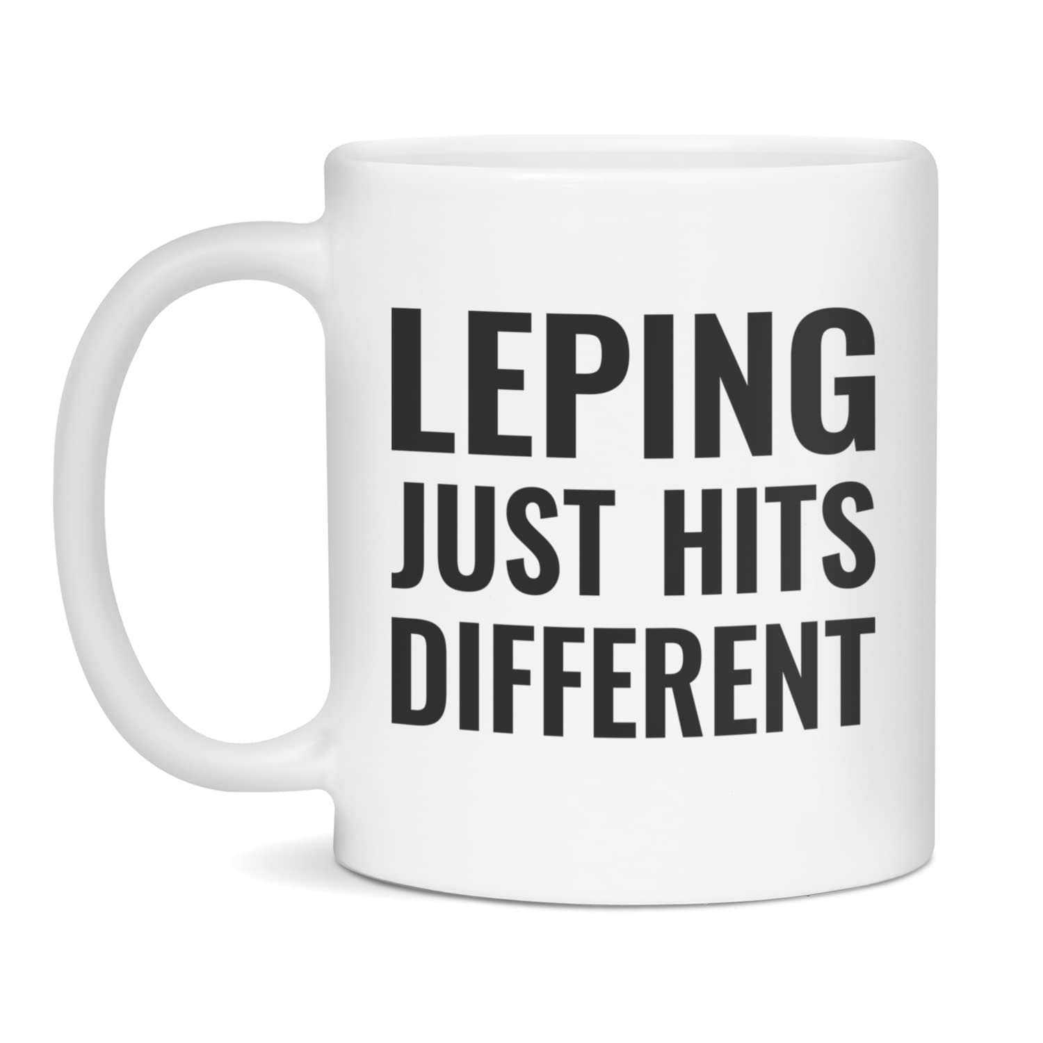 Leping just hits different Coffee Mug, 11-Ounce White