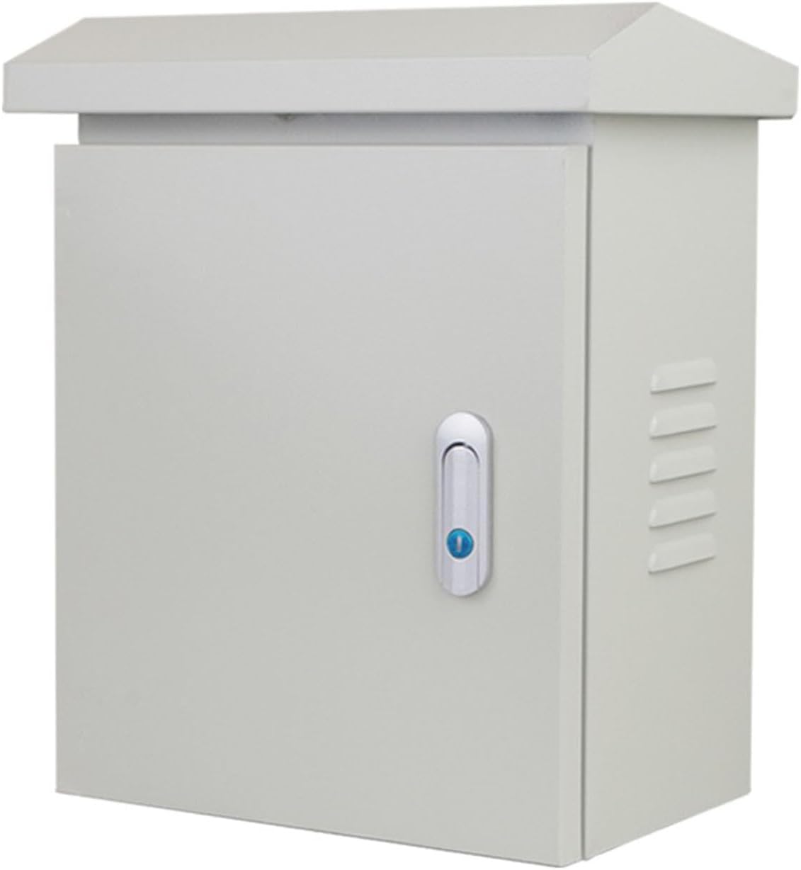Wall-Mounted Outdoor Steel Electronic Equipment Enclosure, Weatherproof Junction & Distribution Protection Box with Mounting Plate for Cable Branch & Equipment,250 * 300 * 160mm
