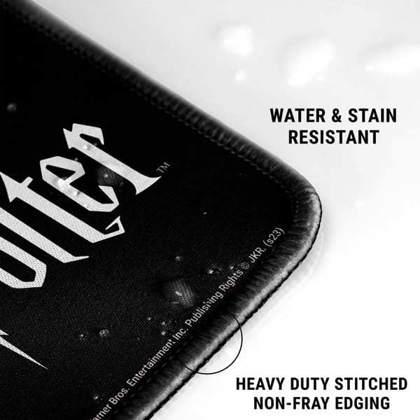 Skinit Extra Large Gaming Mouse Pad - Officially Licensed Wizarding World Harry Potter Scar and Glasses Design with Stitched Edges, Waterproof, Non-Slip Rubber Base, Desk Mat for Keyboard & Mouse