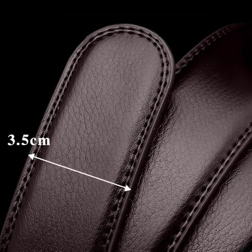 Automatic Ratchet Leather Belt – Adjustable Genuine Leather with Alloy Buckle for All Ocations Dress, Cut to Fit4