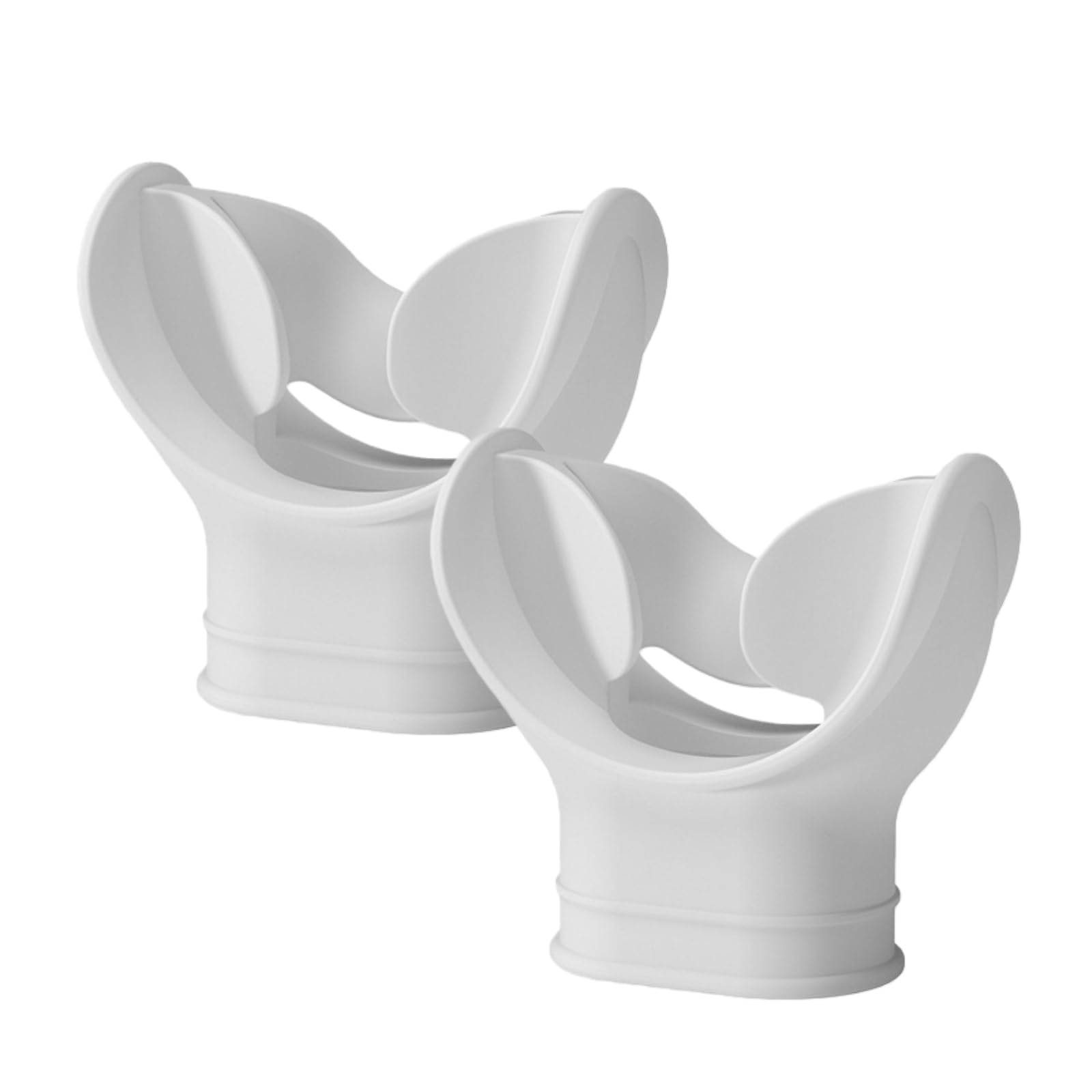 HSTWODE Silicone Regulator Mouthpiece Diving Mouthpiece Accessory for Most Normal Diving Snorkels and Regulators Suitable for Freediving & Diving Sports (White)