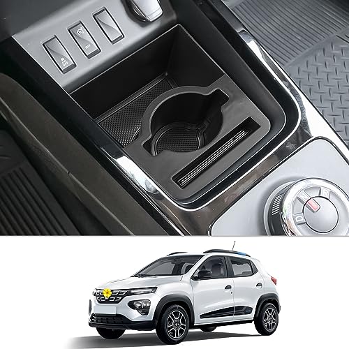 CDEFG Kompatibel mit Dacia Spring Electric EV 2021-2024 Mittelkonsole Organizer Aufbewahrungsbox Spring EV Aufbewahrung Auto Center Console Getränkehalter Spring 2024 Zubehör