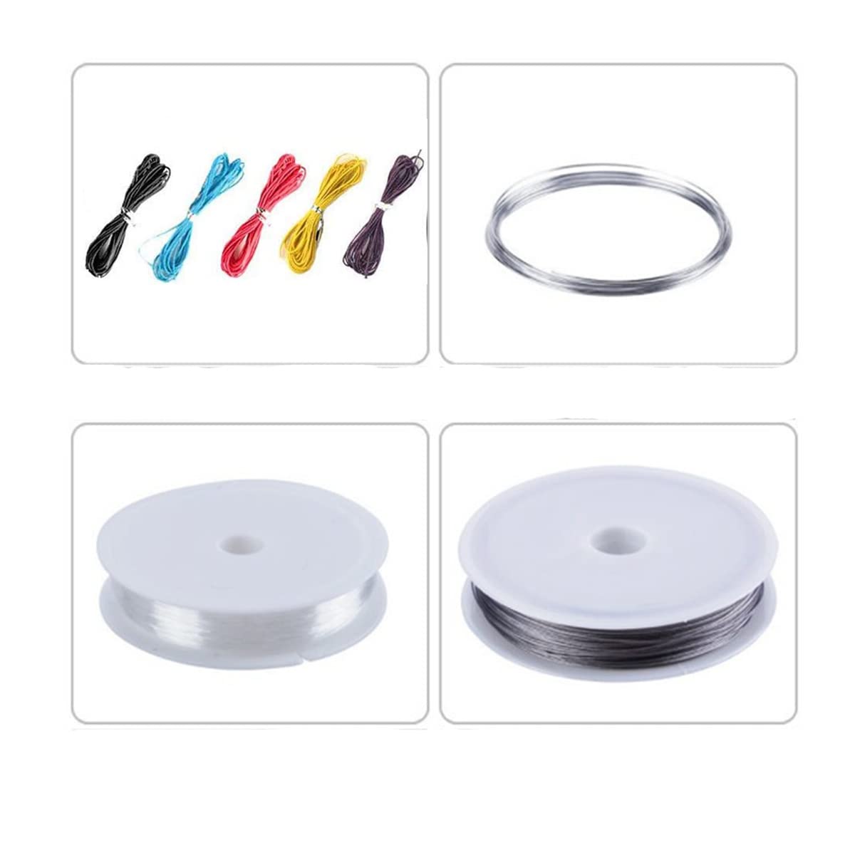 Pangda Kit Creazione Gioielli Kit Riparazione Gioielleria Lavorazione Di Gioielli E Strumenti Kit Di Principiante Include Pinza Pinzette Risultati Argento E Filo