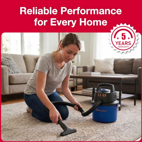 Image of Koblenz WD-2.5L Wet Dry Vacuum Cleaner, Accessories Included, 2.5 PHP