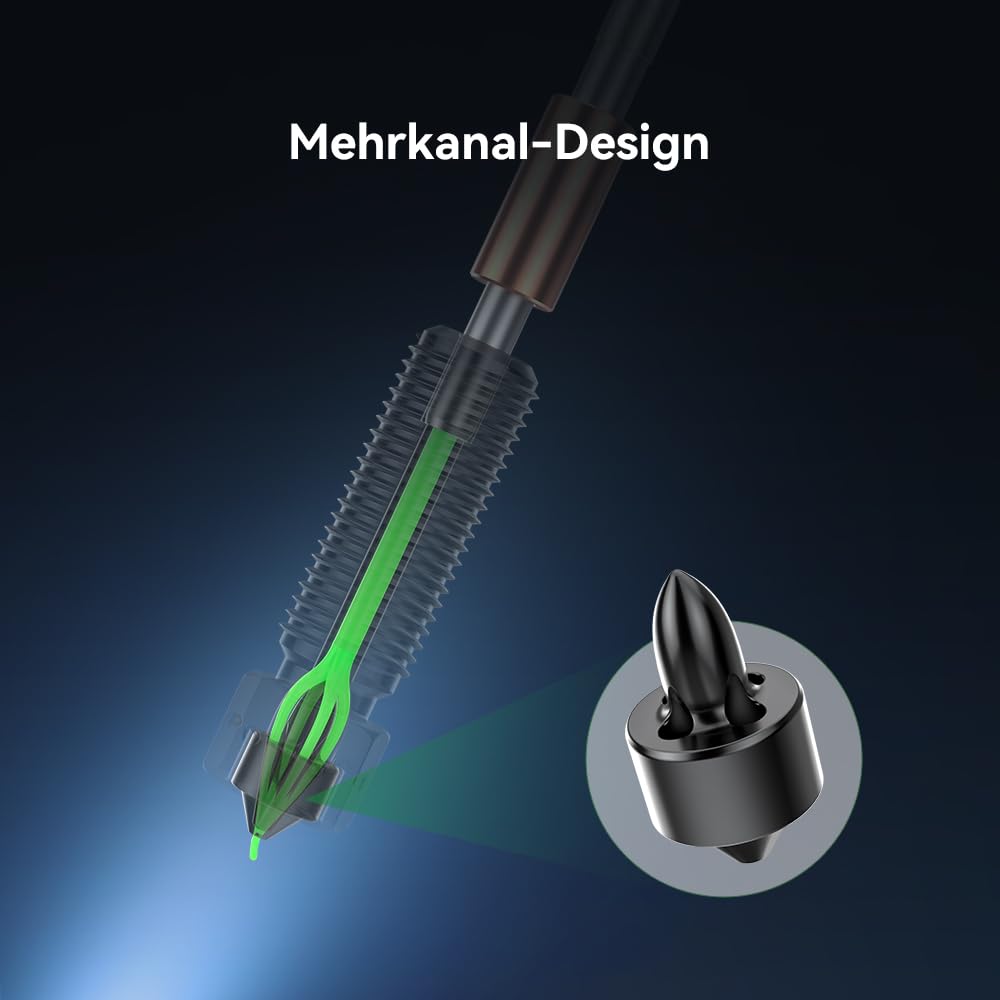 Creality E3D Obxidian Zestaw dysz o wysokim przepływie 0,6 mm, szybki demontaż i montaż, druk o dużej przepustowości, konstrukcja Multi-Runner, modernizacja materiału, odpowiedni do K1 (2024)/K1 Max