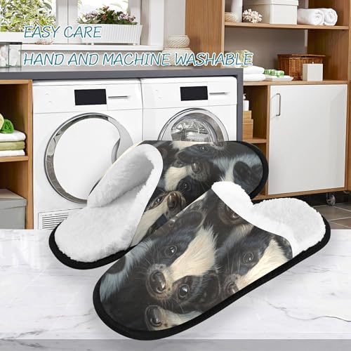 Men Women Winter Family Bedroom House Slipper Non-Slip Warm Resistant Slippers3