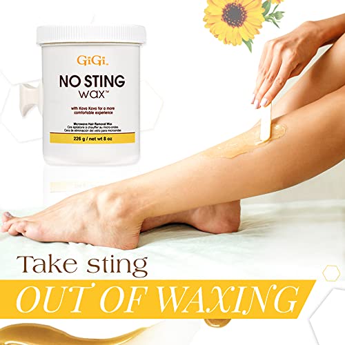 Image of GiGi No Sting Wax with Kava Kava - Microwave Hair Removal Wax, 8 Ounces