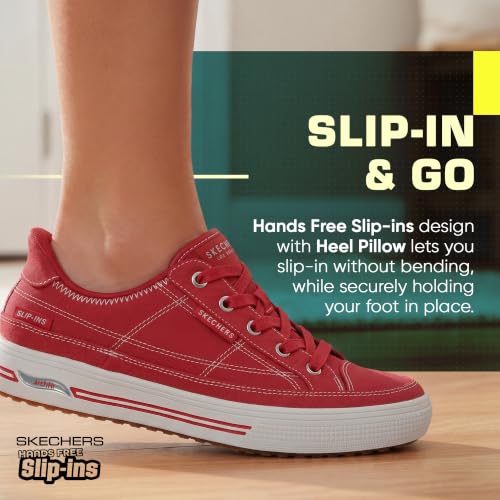 Image of Skechers Women's Arcade See Ya There | Casual sneaker, Patented Skechers Arch Fit insole with Podiatrist-Certified Arch Support, Slip-Ins, Machine Washable