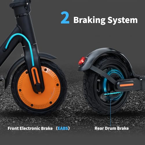 Image of Electric Scooter, 8.5'' /10'' Soild Tires, 350W /500W /750W Motor, Dual Suspension, 15.5 /21 MPH Top Speed, 12-15-25-30 Miles Long Range, Dual Braking, Folding, Commuting, E Scooter for Adults Teens
