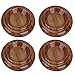 Piano Caster Cups, 4 Pcs Anti-skid Wooden Round Grand Piano Mats, Piano Accessories for Grand Piano Hardwood Floor Protectors