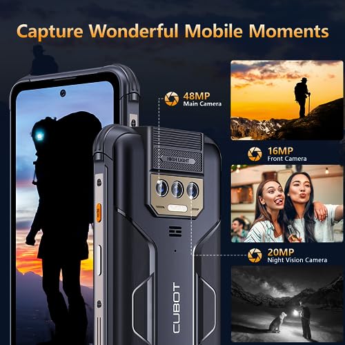 CUBOT KingKong Power - 6,5" FHD+, 8GB, 10600mAh, svart smartphone