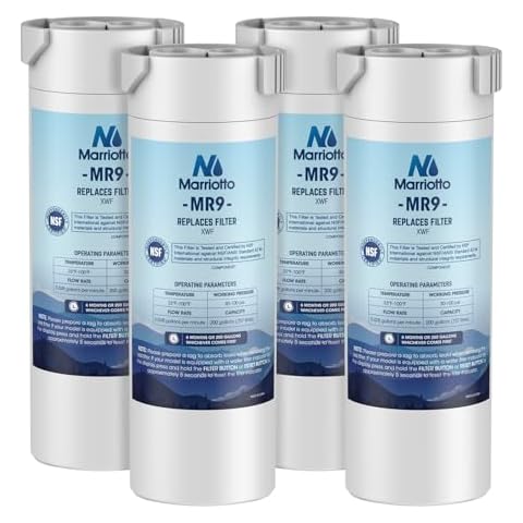 MARRIOTTO XWF Water Filter Replacement for GE XWF Refrigerator Water Filter, 4 Pack Cover