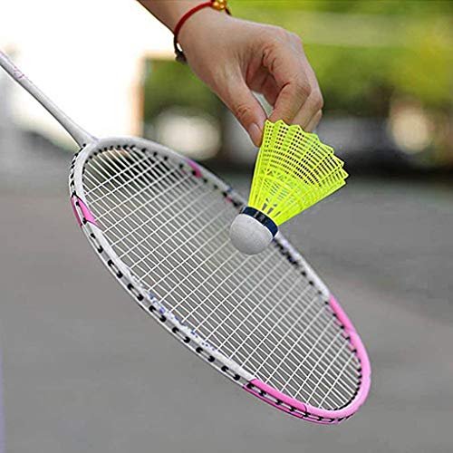 MCJS 12 Pack Advanced Nylon Feather Shuttlecocks, Badminton Shuttlecocks with Great Stability and Durability High Speed Badminton Balls for Indoor Outdoor Sports Hight Speed Training Badminton Birdies