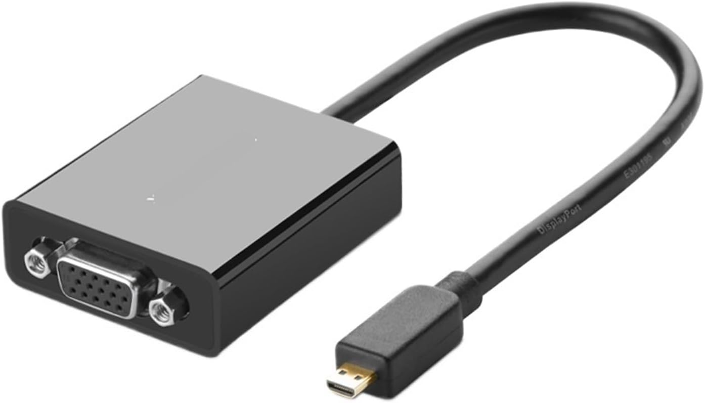 Micro HDMI to VGA Conversion Connector Cable for Mobile Phones, Tablets, Cameras and laptops (Color : Micro hdmi to vga 1080P)