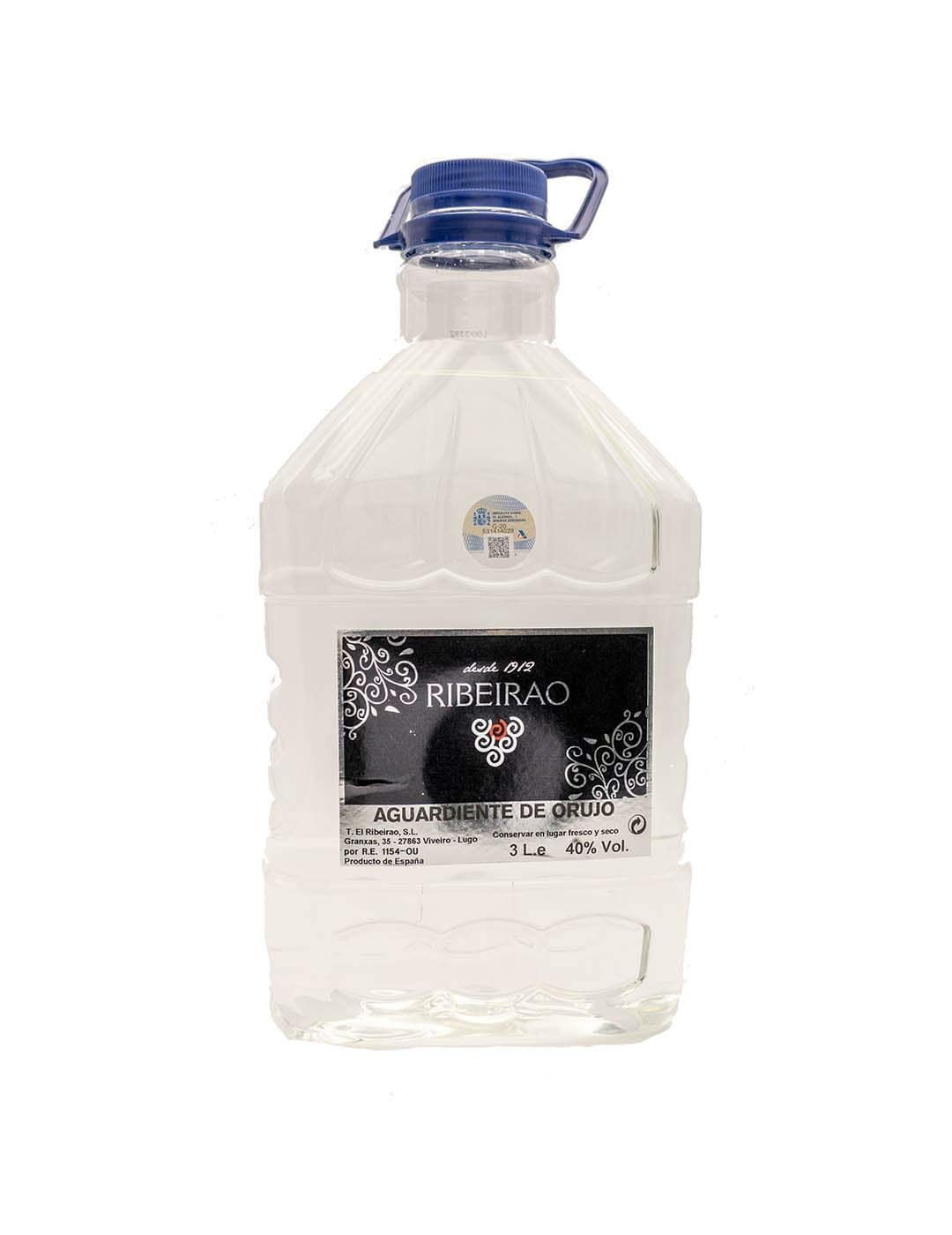 GARRAFA AGUARDIENTE DE ORUJO RIBEIRAO 3L