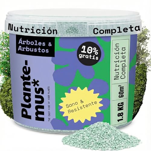 PLANTEMUS Abono Cítricos y Olivos – Abono para Limoneros, Naranjos y Árboles de Exterior, Fertilizante Granulado, Nutrición Completa y Resistencia al Frío, 1.8 KG