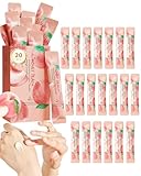 20 Pcs Hand Cream Gift Set,Bulk Mini Hand Lotion Travel Size Moisturizing Hand Cream for Women Dry Cracked Hands Skin Care,Wedding Bridal Shower Birthday Christmas Party Favors Gifts Kit -Peach