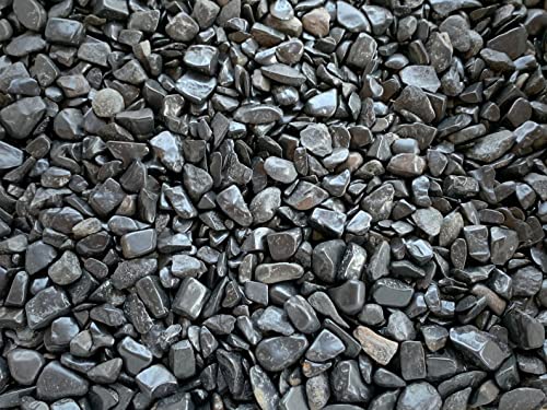 Image of GAF TREASURES 2 oz Lot Natural Black Tourmaline Semi Tumbled Gemstone Chips, Crushed Mini Crystals, Undrilled Crystal Chips (Black Tourmaline)