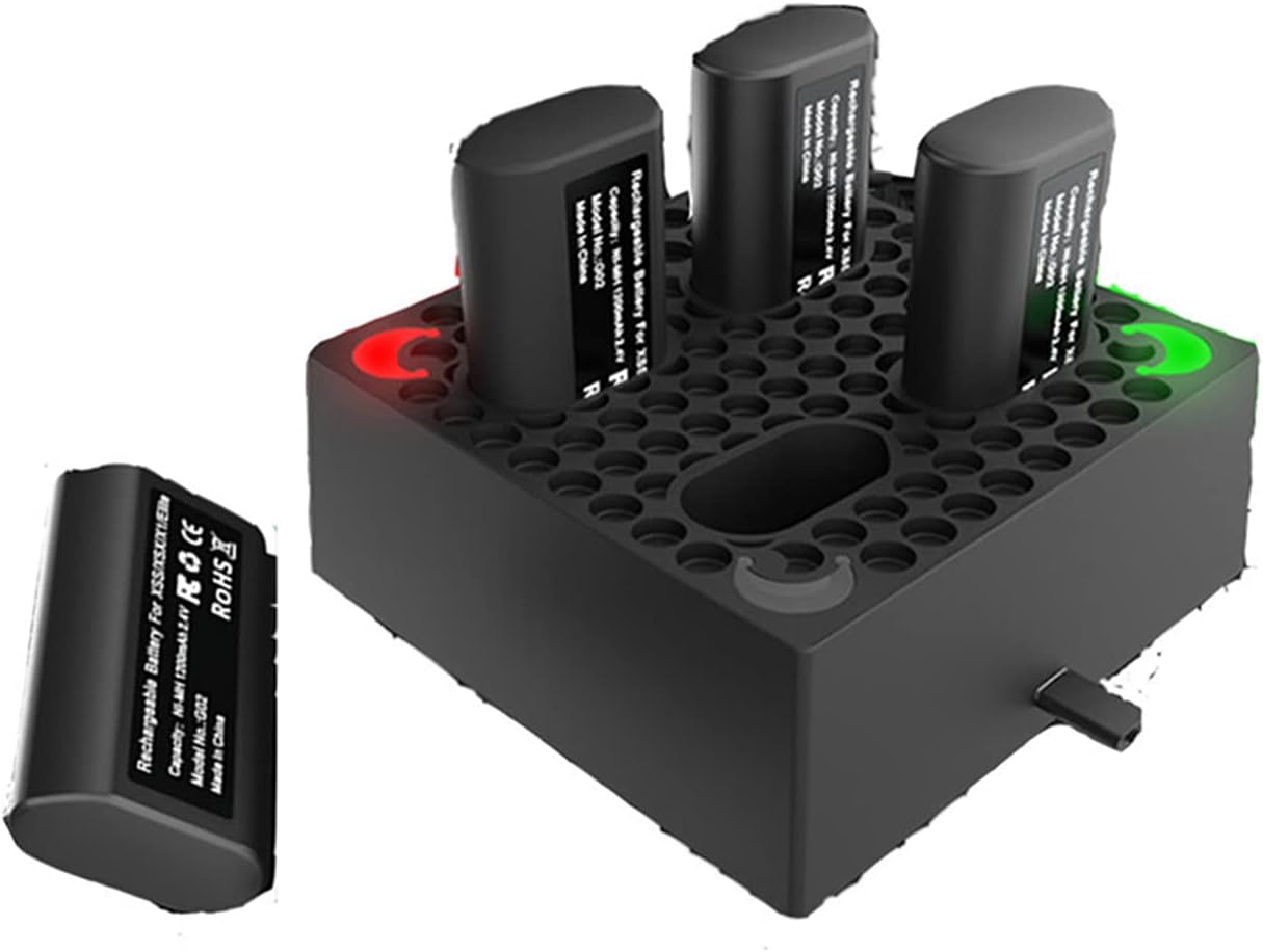 4Pack Rechargeable Controller Battery Pack for Xbox One/Xbox Series X|S 1200mAh Xbox One Controller Battery Packs with Charging Station for Xbox One/One S/One X/One Elite Controller